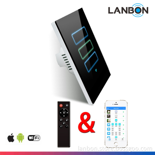 Ceiling Fan Smart Switch Wall Control 1/2/3 Gang Smart Home Controller Remote Control Touch Wall Light Switch